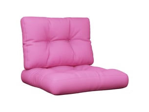 Lot de 2 coussins de palette, coussins de canapé rose tissu cf59597
