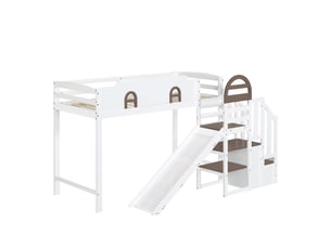 Lit superposé 90x200 cm   Sol Morn coloris blanc