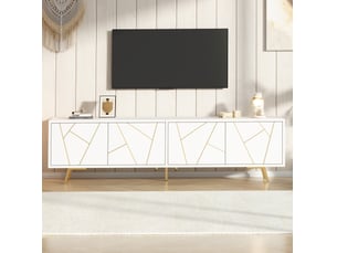 Meuble tv coloris blanc 190 cm FLORAGRACE 4071258269804