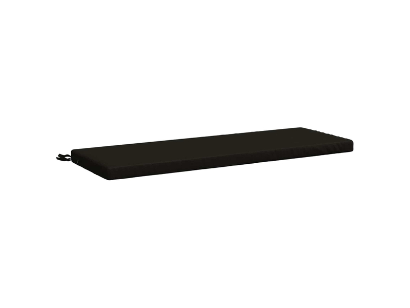  Coussin de banc, coussin d'assise, coussin de canapé soest 100 % polyester noir 110 x 40 x 5 cm cf53397  - Conforama A
