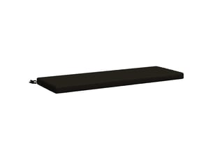 Coussin de banc, coussin d'assise, coussin de canapé soest 100 % polyester noir 110 x 40 x 5 cm cf53397