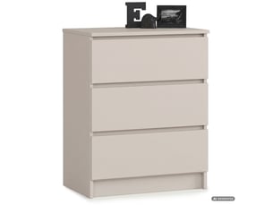 Chiffonnier 3 tiroir(s) AKORD Commode K60 coloris beige largeur 40 cm hauteur 77 cm