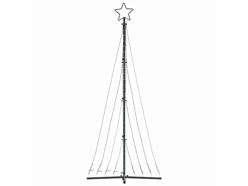 Sapin de noël, arbre de noël à led 447 led blanc chaud 250 cm - Conforama E