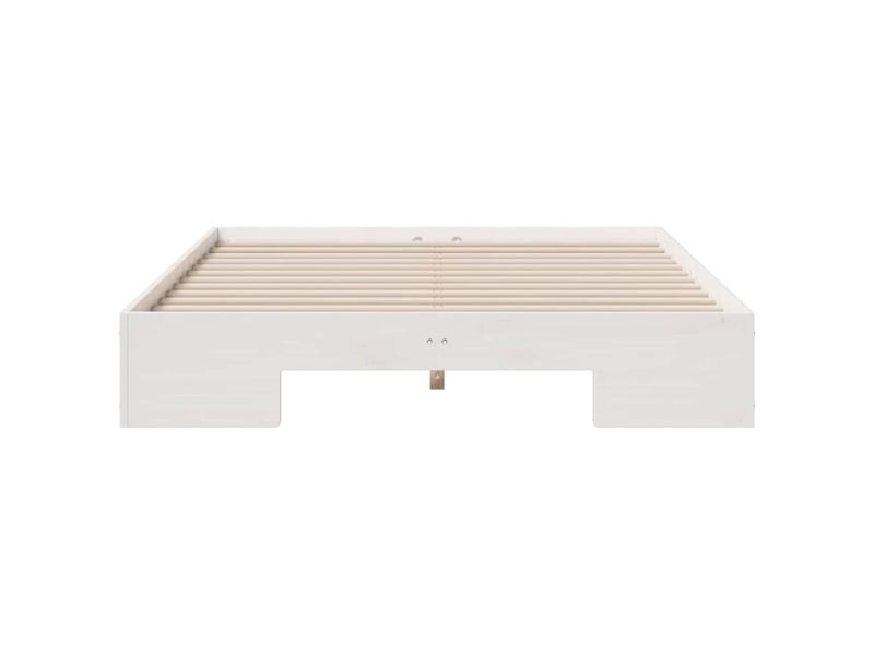  Lit double- lit adulte -  cadre de lit blanc 140 x 190 cm  - Conforama D