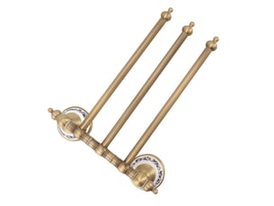 Porte-serviettes pivotante en laiton antique, porte-serviettes pour salle de bains