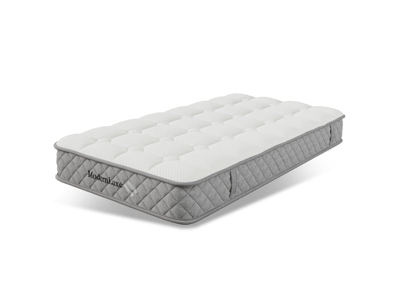  Lit simple enfant 90x200 cm – rose – coffre hydraulique, matelas h3 inclus et tête de lit en velours  - Conforama E