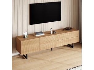 Meuble tv coloris naturel 180 cm MODENVIE
