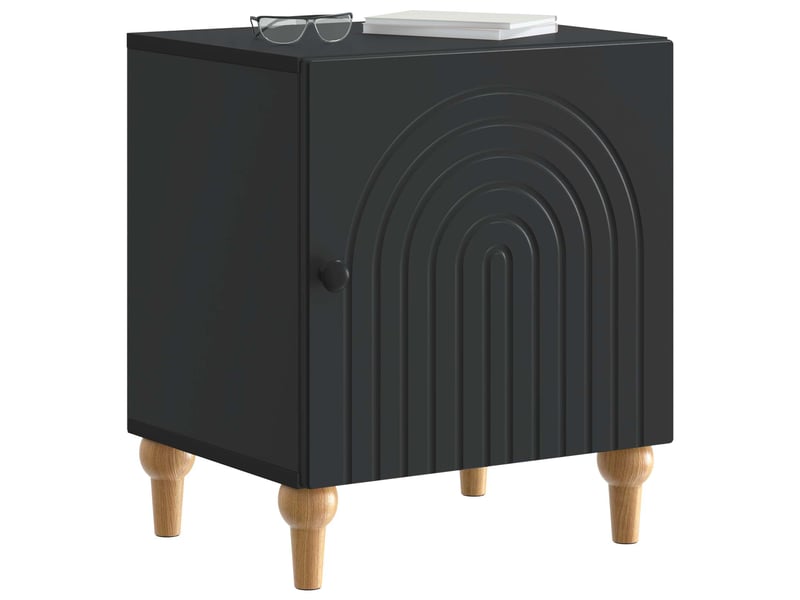  Table de chevet 2 pièces noir 43 x 34,5 x 50 cm  - Conforama A