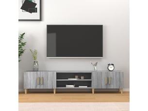Meuble tv coloris gris 180 cm <strong></strong> <strong></strong>