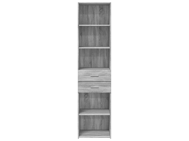  Buffet haut - bahut - meuble de rangement sonoma gris 45x42,5x185 cm bois d'ingénierie  - Conforama D