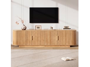 Meuble tv coloris naturel 180 cm <strong>HAUSS SPOLE</strong>  <strong></strong>