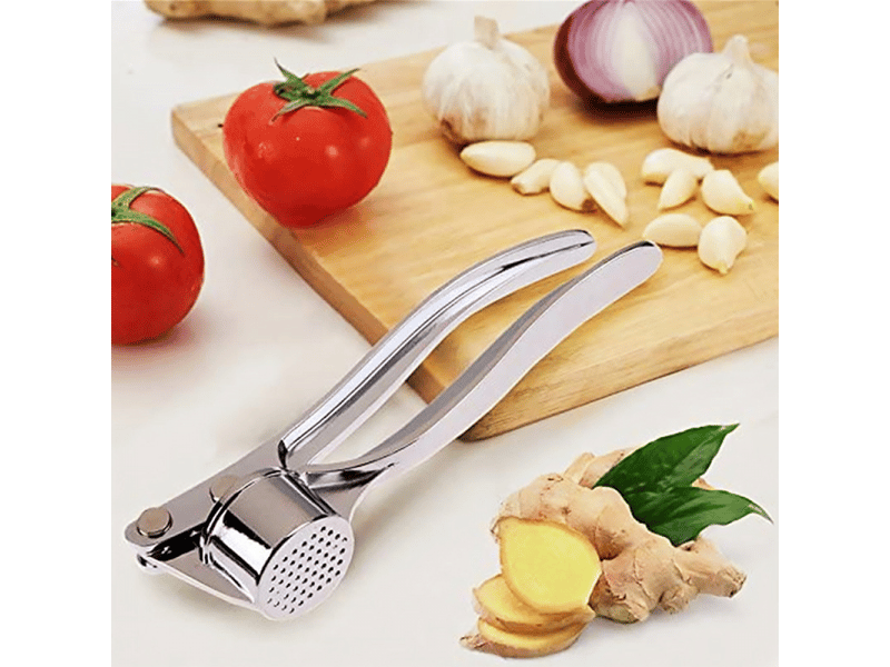 1 presse-ail en acier inoxydable, coupe-ail, presse-ail, passe au lave-vaisselle, aide de cuisine pratique pour l'ail frais et le gingembre (argent) - grey silver  - Conforama C