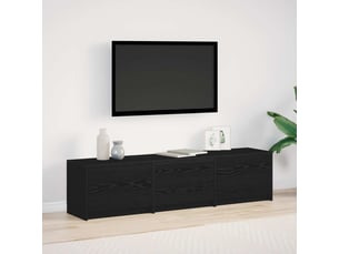Meuble tv coloris noir 1 cm <strong></strong> <strong></strong>