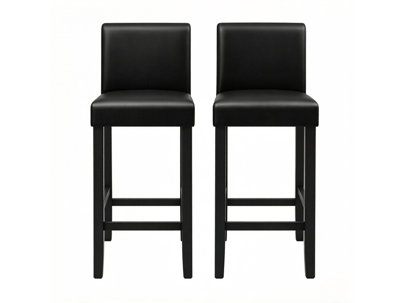  Lot de chaises 2 chaises dossier chaise dossier intégré tabouret de bar  - Conforama A