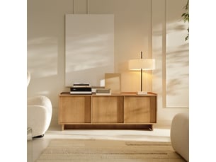Meuble tv coloris bois clair 147 cm SELSEY  Yasumi