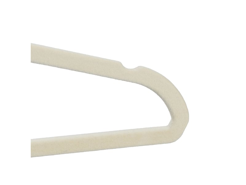 Lot de 10 cintres enfants antidérapants en velours pour vêtements 18 x 28 x 0,5 cm en métal rose 13_0006944  - Conforama E