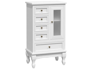 Commode 5 tiroir(s) <strong></strong> <strong></strong> coloris blanc largeur 0 cm