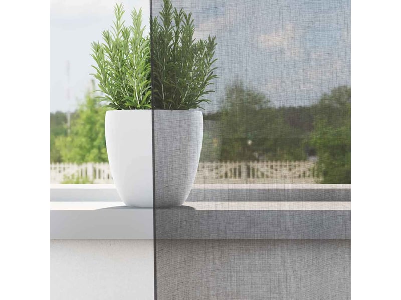  Lot de 2 rideaux en voile, voilages avec boucles gris foncé 140x245 cm cf44302  - Conforama C