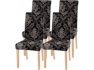 Housses de chaises élastiques, housses de chaises de restaurant, taille universelle, tissu lycra élastique, faciles à nettoyer et durables, adaptées, multicolore