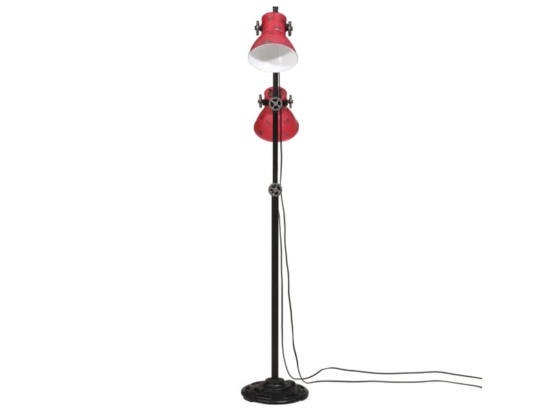 Lampadaire salon, lampe sur pied 25 w rouge délavé 25x25x90140 cm e27  - Conforama C
