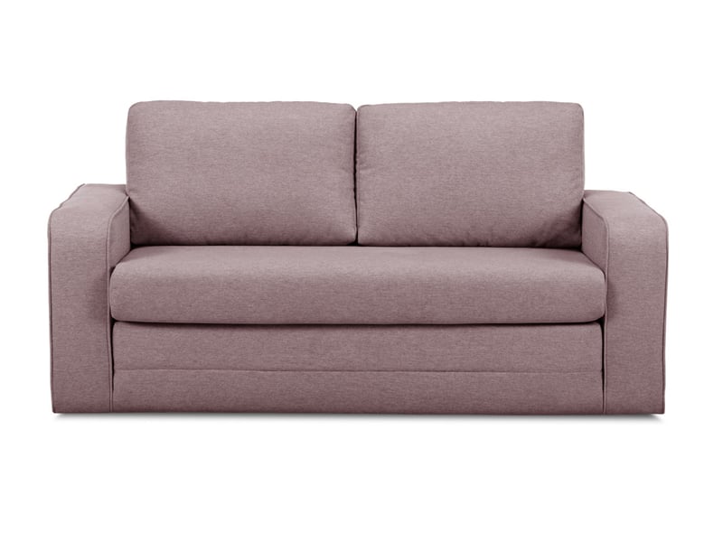  Bobochic canapé droit convertible déplimousse come tissu chiné rose COME - Conforama C