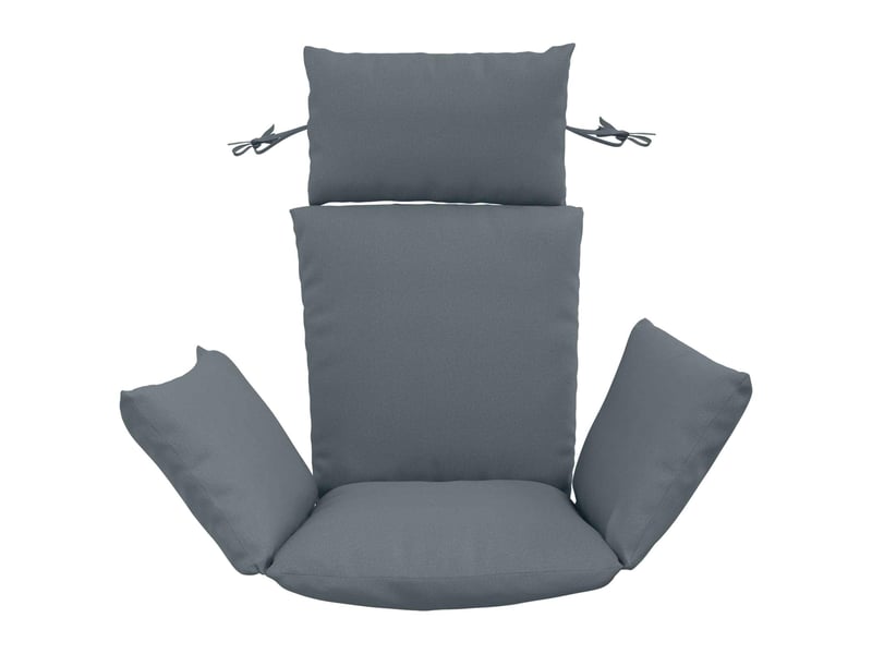  Coussin pour balançoire de chaise d'œuf, coussin d'intérieur et d'extérieur adirondack putten 100 % polyester bleu 60 x 145 x 10 cm cf50062  - Conforama C