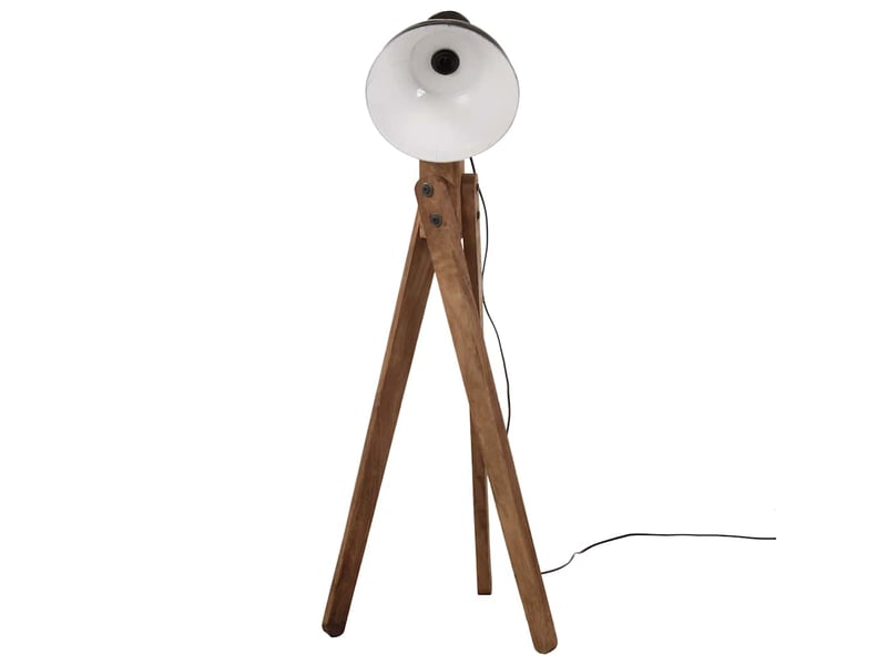  Lampadaire salon, lampe sur pied 25 w noir 45x45x120 cm e27  - Conforama C