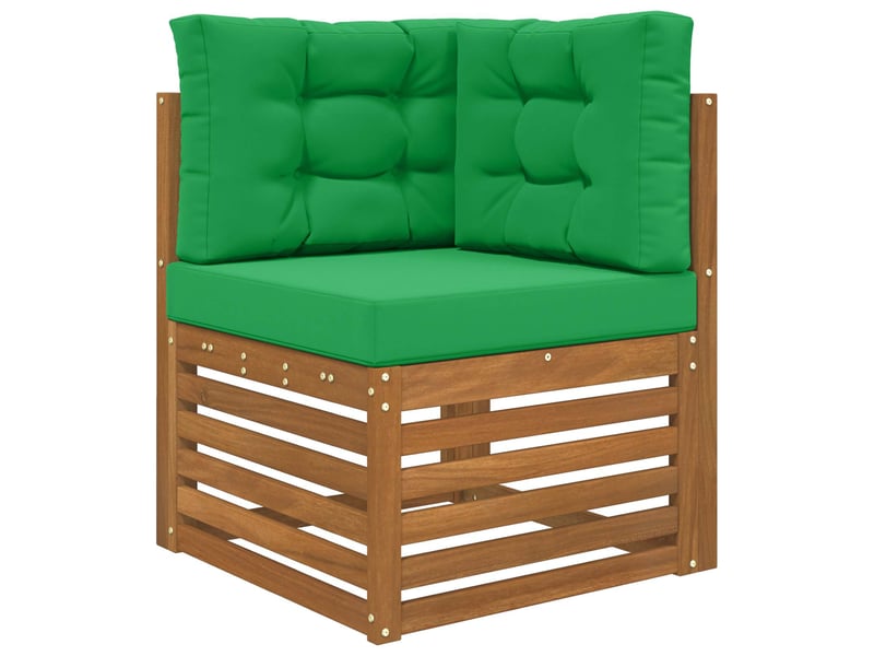  Coussin de canapé d'extérieur, coussin de chaise polyester vert 60 x 60 cm cf54186  - Conforama C