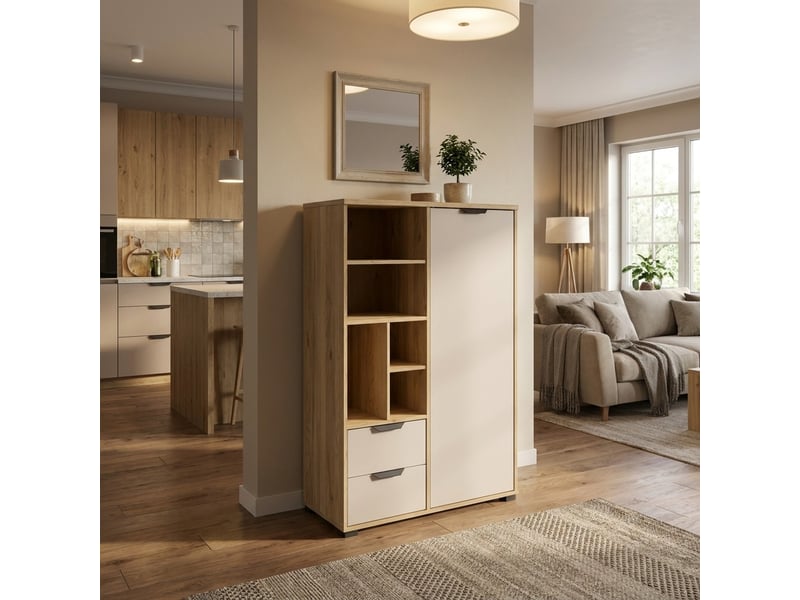 Buffet haut avec 1 porte et 2 tiroirs chuck - Conforama B