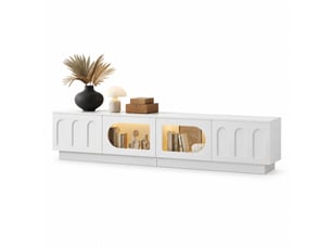 Meuble tv coloris blanc 200 cm DESVIAE  