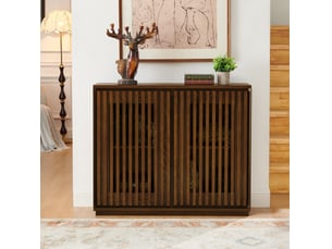 Buffet 2 porte(s)   DESMIU 4071298391725 - 99 cm coloris bois foncé 