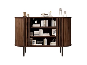 Buffet    OKWISH  - 120 cm coloris bois foncé 