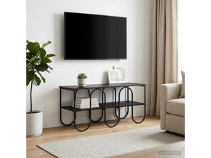 Meuble tv coloris noir  <strong></strong>  <strong></strong>