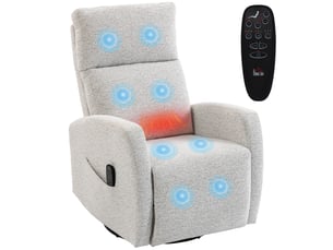Fauteuil relax manuel  <strong>PANGIVO</strong> Tissu beige