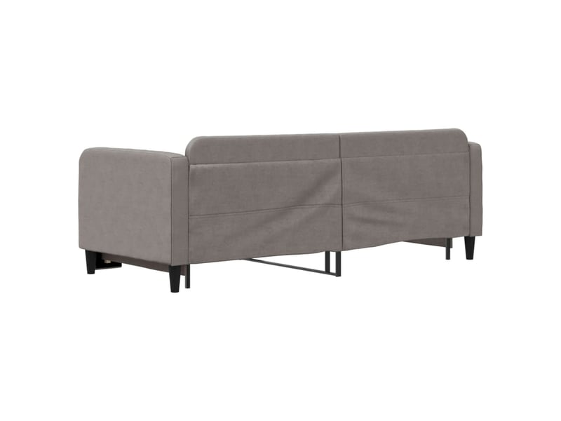  Lit simple- lit adulte -  lit de jour avec gigogne sans matelas taupe 80x200 cm  - Conforama D