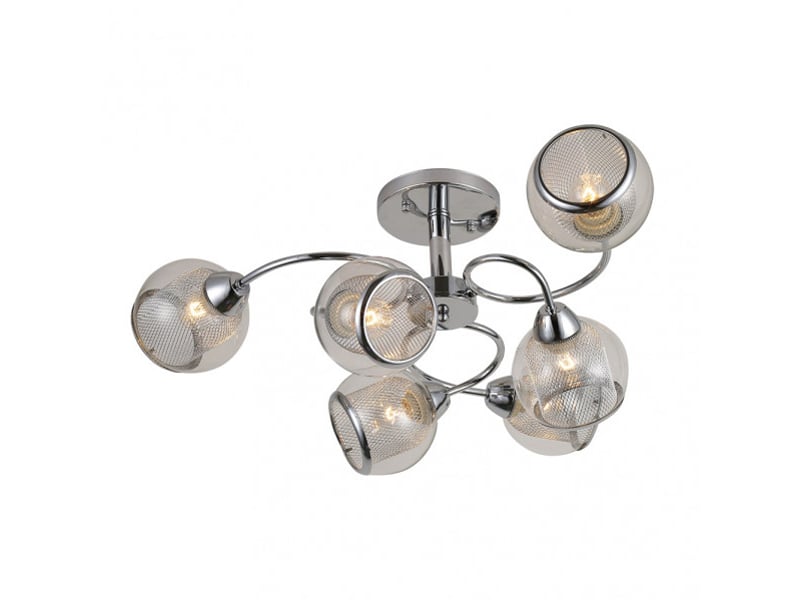  Fabrilamp stanley, lampe, moderne, 6 x e27, chromé, 26 x 68 x 68 cm 153256020 - Conforama C