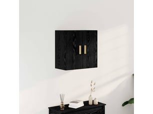 Meuble mural, meuble de rangement salon 60 x 30 x 60 cm bois d'ingénierie chêne noir