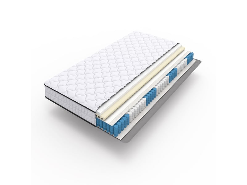  Matelas à ressorts 90x200 cm,fermeté h3,soutien ergonomique,toutes positions de sommeil,10 cm,livré roulé,blanc  - Conforama A