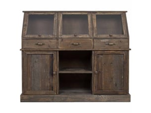 Buffet en bois brun 122x37x103 cm h