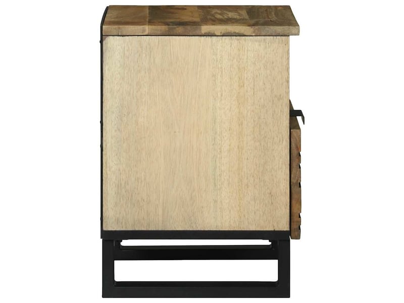  Table de chevet - cabinet de chevet - table de nuit 2 pc naturel 40 x 33 x 46 cm bois d'ingénierie  - Conforama D