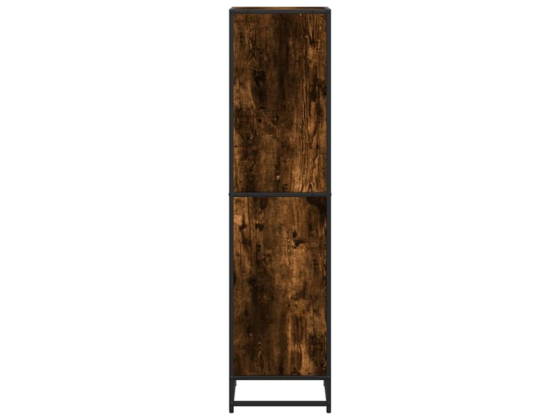  Bibliothèque, étagère de rangement chêne fumé 40x35x139 cm bois d'ingénierie  - Conforama E