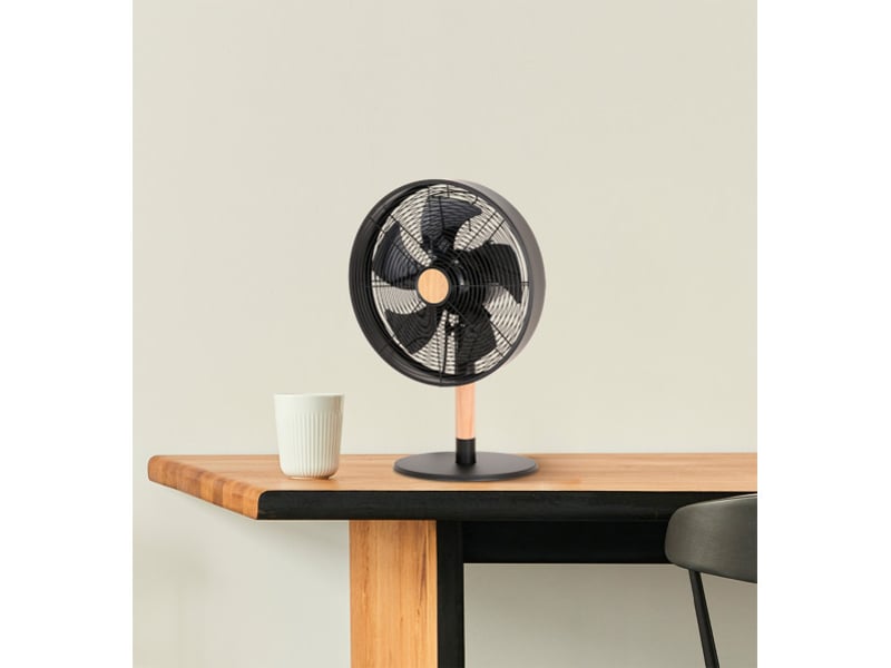  Fabrilamp ventilateur de table noirhêtre 45 w, 3 vitesses, oscillant 210671088 - Conforama E