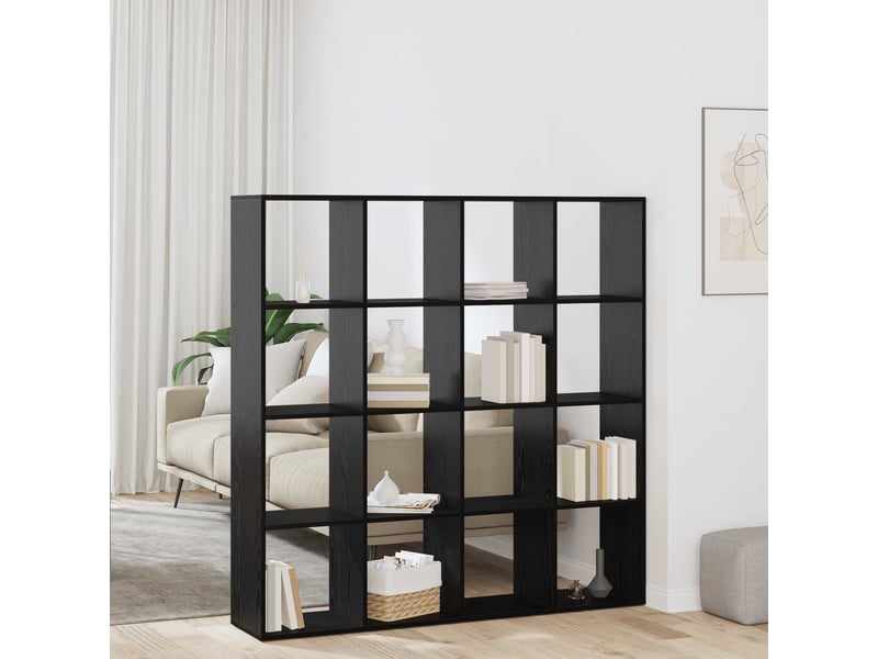 Bibliothèque, armoire à livres 16 niveaux 137,5 x 29 x 137,5 cm bois d'ingénierie - Conforama B