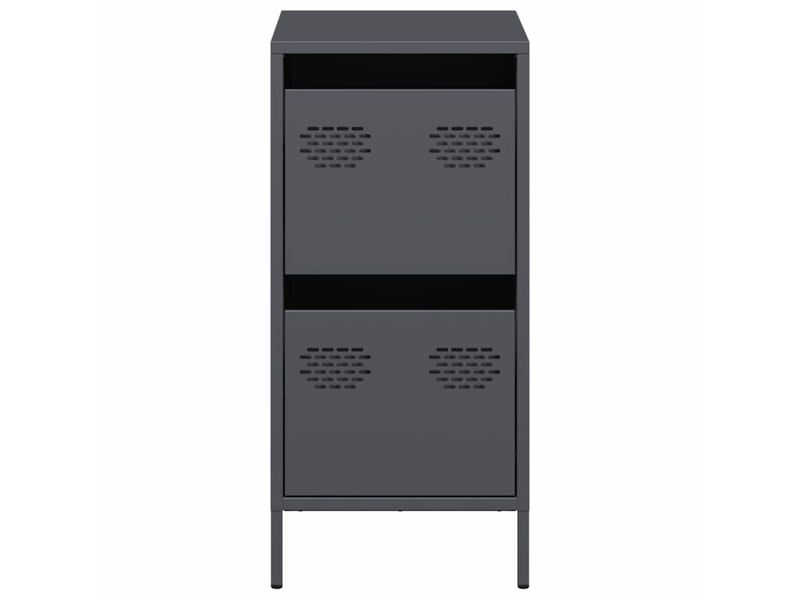  Buffet - bahut - meuble de rangement anthracite 35x39x73,5 cm acier laminé à froid  - Conforama E