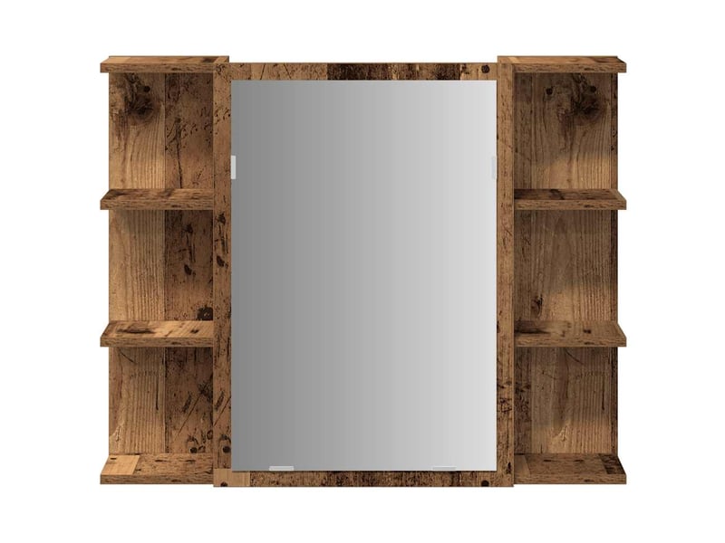  Armoire à miroir de salle de bain vieux bois bois d'ingénierie shl3764  - Conforama D