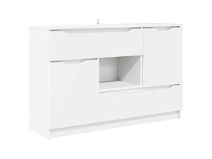 Buffet - bahut - meuble de rangement blanc 100 x 30 x 65,6 bois d'ingénierie