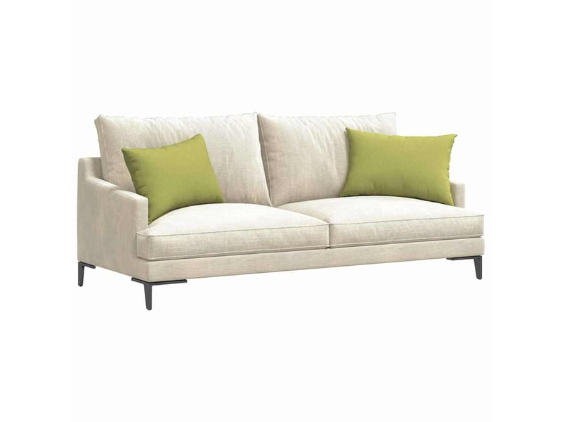  Lot de 2 coussins de canapé, coussins décoratifs tissu vert clair 60 x 40 cm cf58977  - Conforama C