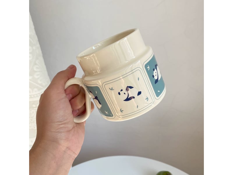  Mug en céramique, motif panda, 400 ml  - Conforama B