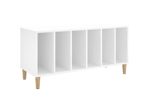 Armoire à disques, armoire de rangement blanc 100x38x48 cm bois d'ingénierie shl63642