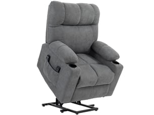 Fauteuil relax électrique  RAELUNYI Cuir / Tissu noir